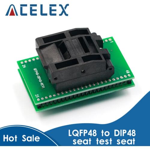 QFP48 to DIP48 IC Test Socket 0.5mm Picth /LQFP48 tO DIP48 Programming Adapter / TQFP48 to DIP48Adapter