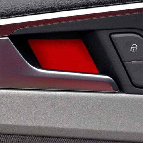 Suede Door interior trim bowl Decorative sticker For Audi A4L 2017-2021