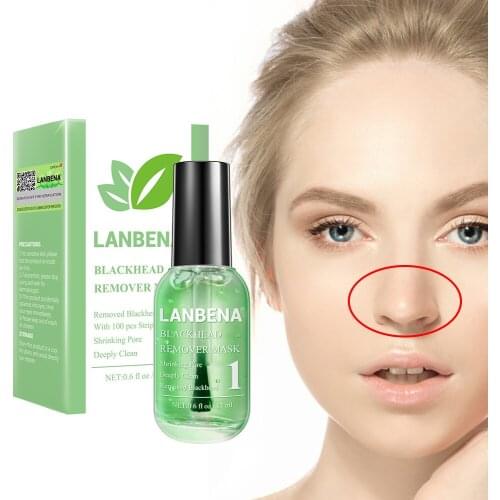 17ml LANBENA Beauty Skin Care Blackhead Remover Mask Serum Deep Cleaning Shrink Pores Purifying Acne Treatment Essence Smooth