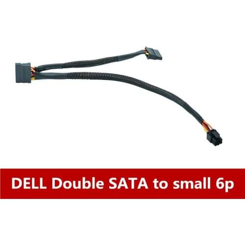 3668 3650 3660 3268 motherboard to hard drive power cord dual SATA to small 6p