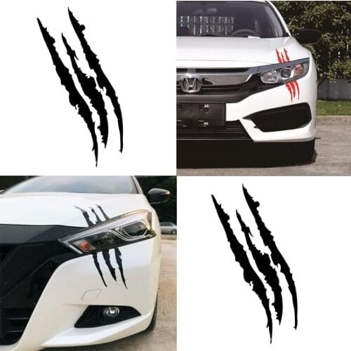 40*12 Cm Fiery Wolfs Paw Print Car Stickers 3D Animal Waterproof Decal Funny Decor Vinyl Motorcycle Car Accessories