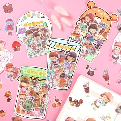8packs/LOT please have coffee series stationery sticker photo album decoration seal DIY paper masking washi Sticker