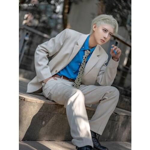 Anime! Jujutsu Kaisen Nanami Kento Game Suit Handsome Uniform Cosplay Costume Halloween Party Outfit Dailydress For Men 2021 NEW