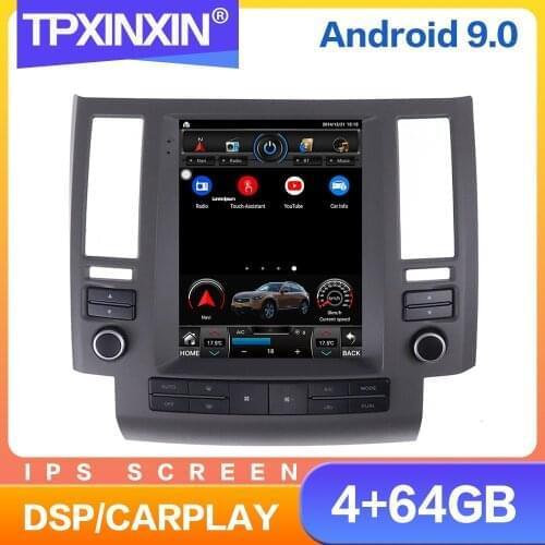 Android PX6 Tesla Style Screen Car Radio For Infiniti FX35 FX45 2003 - 2006 Multimedia Video Player Navigation Stereo GPS 2 din