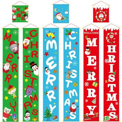 Nutcracker Soldier Banner Christmas Decor For Home Merry Christmas Door Decor 2021 Xmas Ornament Happy New Year 2021 Navidad