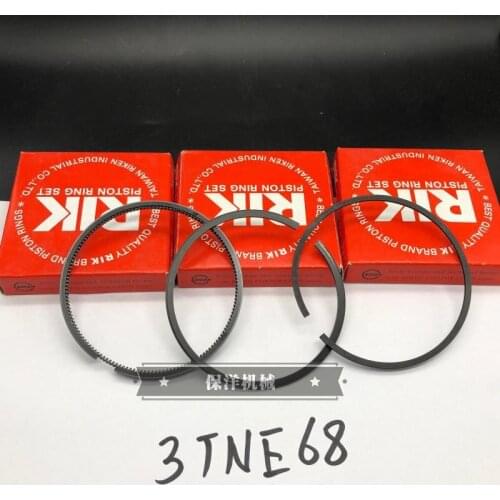 Free shipping for Yangma excavator parts Yangma 3D68 3TNE68 engine piston ring digger