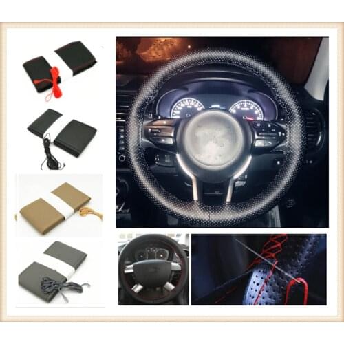 Car steering wheel cover / diameter 36cm 38cm 40cm for Mercedes Benz F015 B-Class ML63 M-Class Ener-G-Force