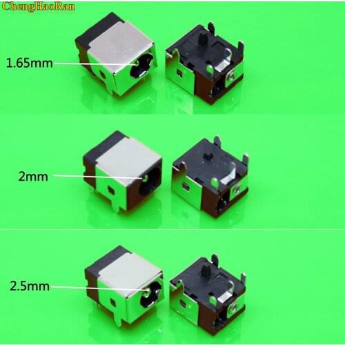 ChengHaoRan 1.65mm/2.0mm/2.5mm Laptop DC Power jack Connector For HP/Asus/Acer/Lenovo 1.7mm DC Jack Power Socket Notebook