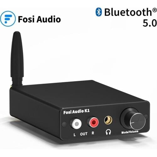 Fosi Audio K1 Bluetooth Mini Stereo Gaming DAC Headphone Amplifier & Preamplifier 24Bit 192KHz Digital to Analog Converter PK Q7