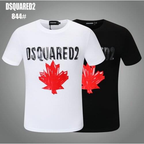DSQUARED2 New Mens Womens Printed LettersRound Neck Short Sleeve Street Hip Hop Pure Cotton Tee T-Shirt 844
