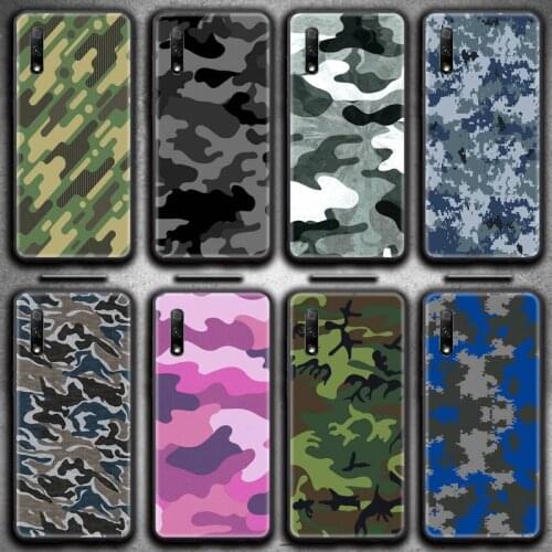 Camouflage Pattern Camo military Army Phone Case for Huawei Honor 30 20 10 9 8 8x 8c v30 Lite view 7A pro