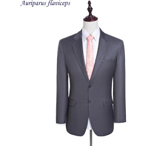 Classic Style Gray Jacket 2 Buttons Blazer As Men Clothes Bleiser Masculino Custom Made Man Suit Jacket 1 Piece