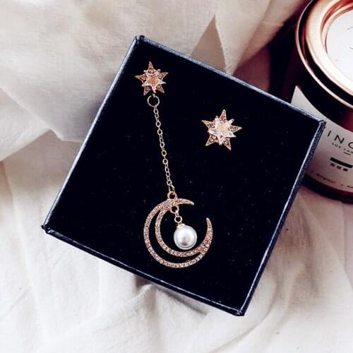 Korean Version 2020 New Fashion Simple Classic Geometric Womens Pendant Earrings Xingyue Asymmetric Earrings