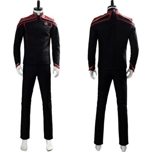 Star Cosplay Trek Jean-Luc Picard Costume Unfirt Outfit Full Suit For Adult Men Women Halloween Costume