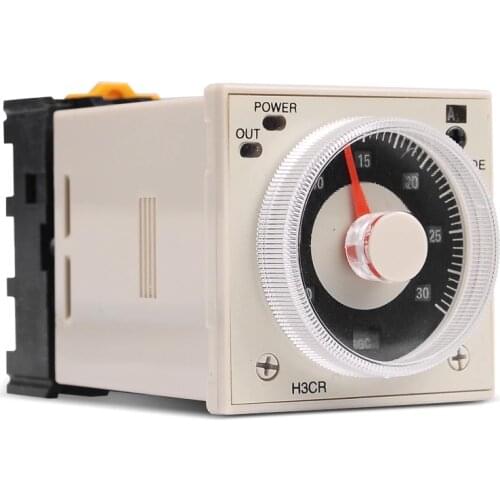 100~240V AC H3CR-A Multi-range time relay with 11pins Socket Base
