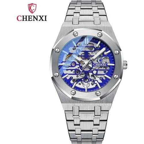 Mens Watch Advanced Sports Automatic Mechanical Watch Winding Clock Fashion Steel Tourbillon Skeleton Mechanical Watch New