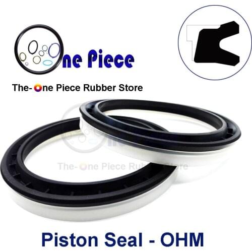 OHM 40 - 100 mm seal Nitrile (NBR) + POM compact ring U seal Forklift lifting cylinder oil seal
