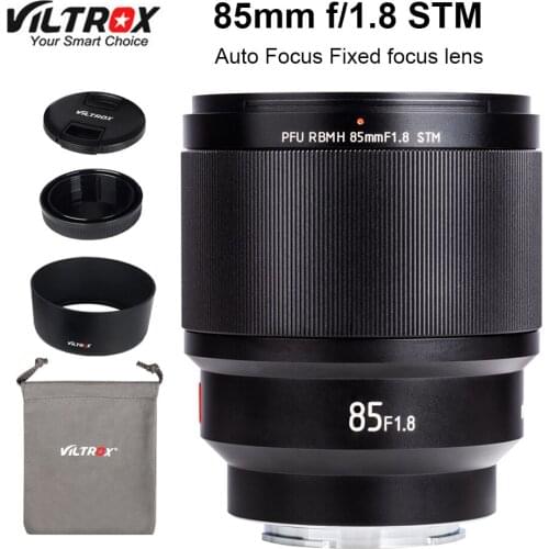 VILTROX 85mm f1.8 STM Auto Focus Fixed focus lens F1.8 Full frame Lens for Camera Sony E mount A9 a7III a7RIII a7SII A6500 A6400