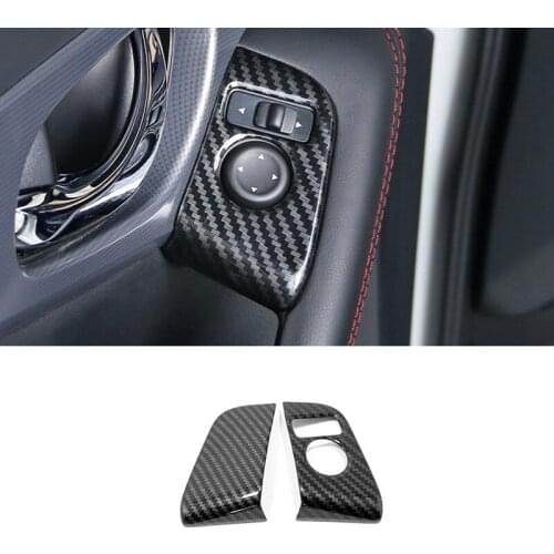 Car Rear View Mirror Adjust Switch Panel Decoration Car Stickers Cover Trim For Nissan Qashqai J11 2017 2018 2019 Car Accessorie