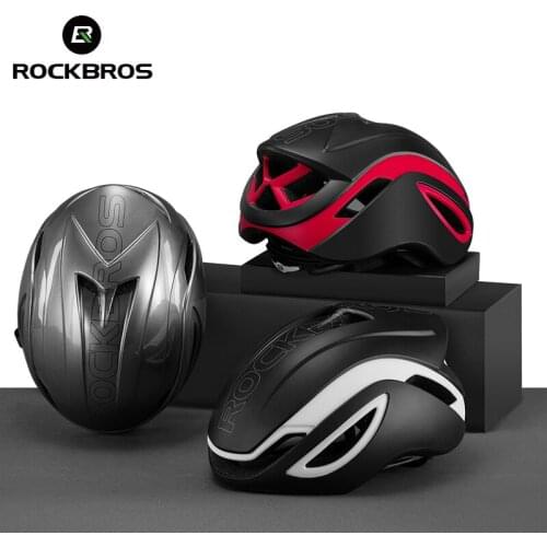 ROCKBROS Bike Helmet Men Ultralight EPS+PC Cover MTB Triathlon Bike Helmet Integrally In-mold Cycling Helmet Cycling Safely Cap