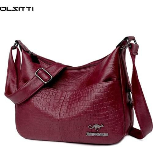 OLSITTI Famous Brand Fashion Pu Leather Shoulder Bags for Women 2021 Designer Bag Luxury Messenger Bag Clutch Purse Sac Epaule
