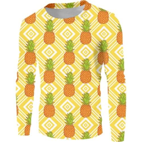 OGKB 3D Sweatshirts Orange Pineapples Printed Autumn New Fashion Long Sleeves Fruits Shirts Mens Womens Casual Pullovers