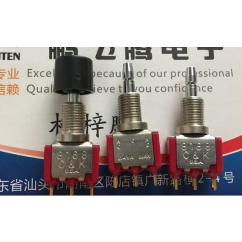 [VK] original American 8168 miniature button switch 3 foot 3 pin button switch 0.4VA reset point movement Power switch