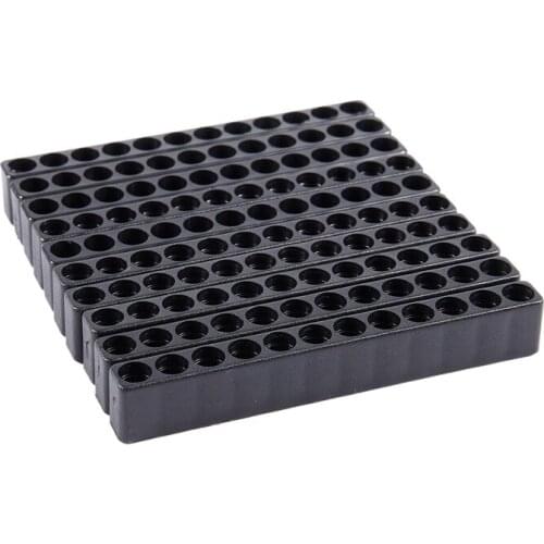 10pcs 12-Hole Screwdriver Bit Holder Box Block Black For Six Angle 6.35mm Handle