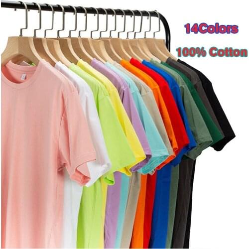 2021 Summer Casual Tshirt 100% Cotton Short Sleeve T-shirt Men Women Basic Harajuku Soft T Shirt Adult Tops Tee