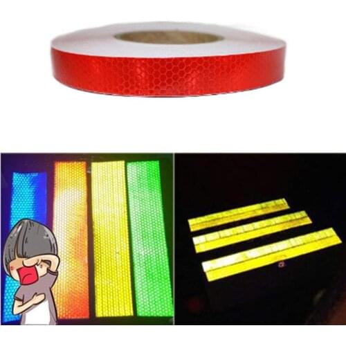 25MM x 2.5M Car Sticker Reflective Tape Self-adhesive Safety Warning Night Reflector Strip Tape Film Sticker Car Accessories