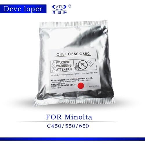 4PCS developer for Konica Minolta C451 C550 C650 C450 CMYB 400G Copier Toner Photocopy Machine Part Copier Spare Parts