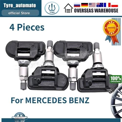 4 x A0009050030 Car Tire Pressure Monitoring System TPMS 433MHz FOR 2013-18 MERCEDES-BENZ ML-CLASS (W166) 2013-19 S-CLASS (W222)