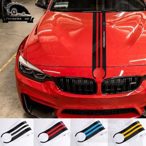 Car Hood Engine Cover Bonnet Racing Performance Decals Stickers for BMW f30 f31 e90 f34 e46 e39 e60 f10 f11 f20 x5 g30 f36 x3 x4