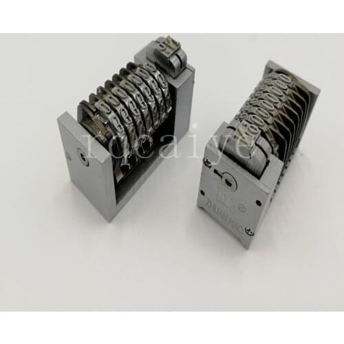 Free Shipping 2 pieces 7 Digit 4X8 Roman Backward Letterpress Rotary Numbering Machine