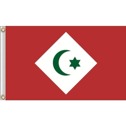 Free shipping 3ft x 5ft Hot Sale Republic Of The Rif Flag 100D Polyester banner