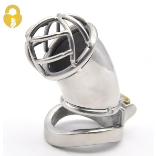 Chaste Bird Male Stainless Steel standard Cock Cage Penis Ring Chastity Device with Stealth New Lock Adult Sex Toy AB027