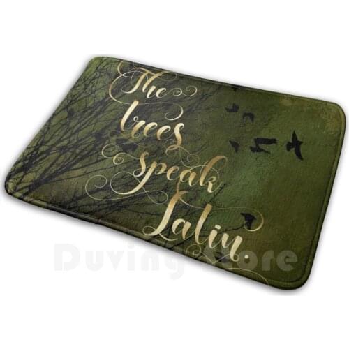 The Trees Speak Latin. The Raven Boys Soft Non-Slip Mat Rug Carpet Cushion The Raven Boys The Raven Cycle Trees Latin