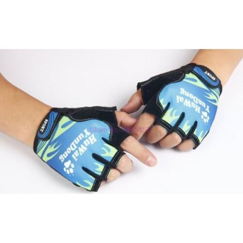 By DHL 500pair Cycling Gloves Anti-Slip Outdoor Sports Men Women Road Bicycle Motorcycle Gel Glove Half Finger Gloves red