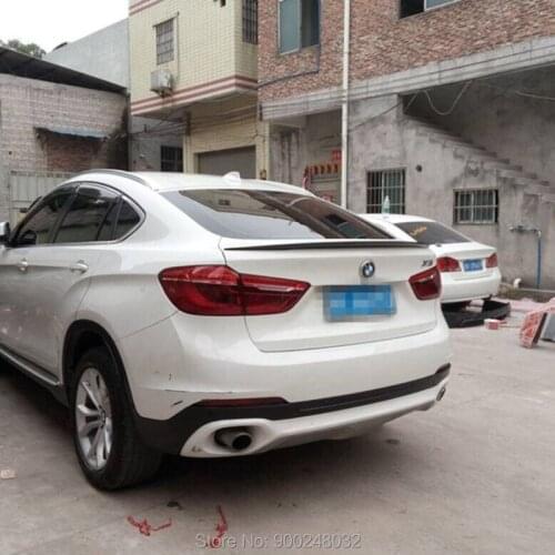 For BMW X6 F16 M-Performance style 2015-2017 ABS material rear car high-quality spoiler Wing Trunk Lip Boot Cover Car Styling