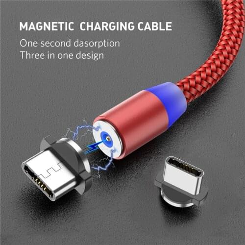 For Huawei Y5 Y7 2019 P Smart Z USB Magnetic Cable & Micro Type C Cable Magnet Charger For Samsung A5 A6 A7 2018 A60 A50 A30 A10