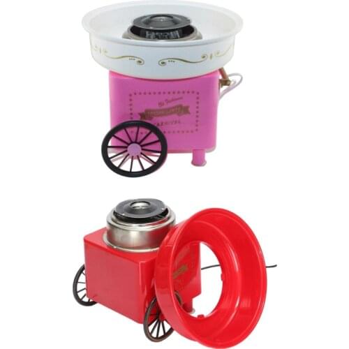 Retro Carriage Cotton Candy Machine Fashion Mini Candy Floss Maker Home Use Countertop Electric Nostalgia Children Trolley machi