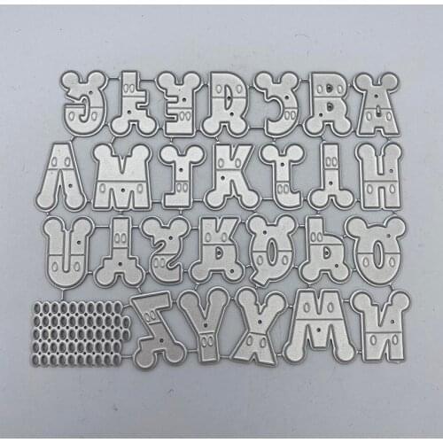 Metal Cutting Dies The alphabet 2 Stencils Die Cut for DIY Scrapbooking Album Paper Card Embossing
