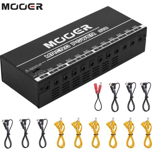 MOOER MACRO POWER S12 Professional Guitar Effect Power Supply Station Distributor 12 Isolated DC Outputs