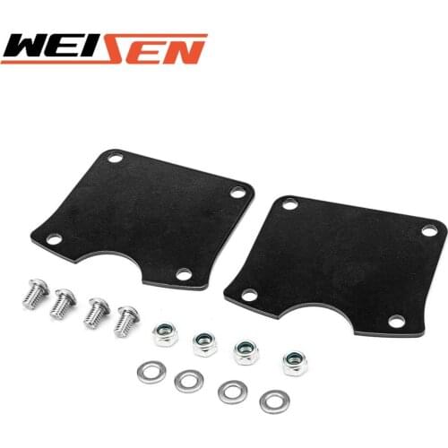 Wsen 23" Wheel Front Fender 20mm Riser Adapter Kit Fit For Harley Most 2014-2021 Davidson Touring Model Steel Black
