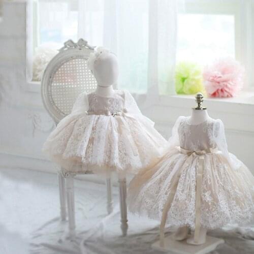 Baby Girl Dress Toddler One Year 1st Birthday Party Baptism Christening Gown Princess Infant Kids Tulle Dress For Teenage Girl
