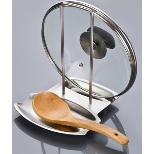 NOOLIM Stainless Steel Pan Pot Rack Cover Lid Rest Stand Spoon Holder Home Applicance The Goods For Kitchen Accessories
