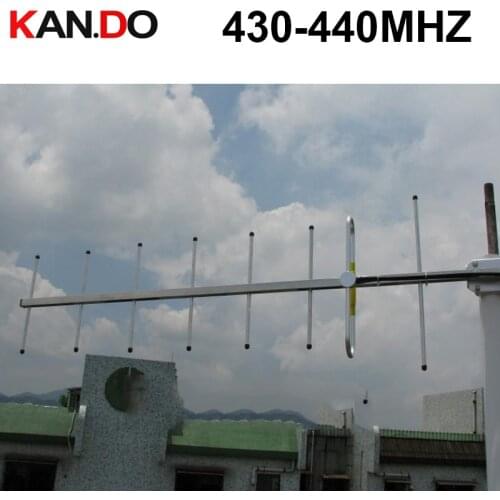 Portable U band yagi antenna 430-440MHZ gain 11dbi amateur repeater antenna two way radio antenna amateur radio antenna