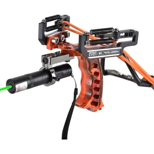 New stainless steel hunting slingshot catapult professional with spring high power catapult outdoor slingshot