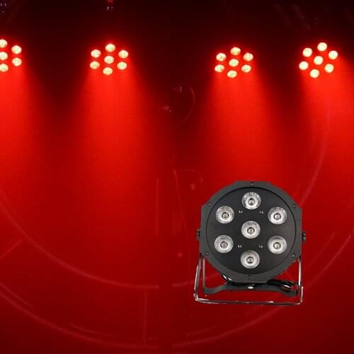 Seven 12-watt Par lights, stage lighting LED with DMX512 stage wash light effect, suitable for disco parties, etc