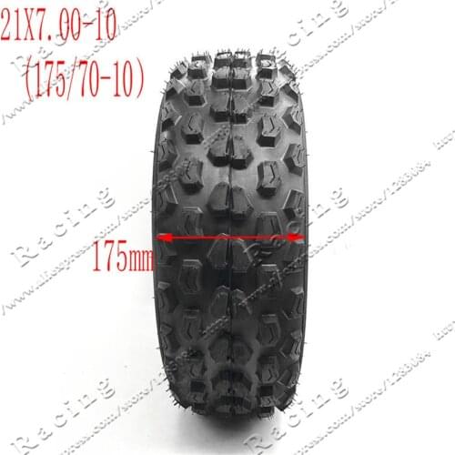 21X7.00-10 ATV Tire 175/70-10 four wheel vehcile motorcycle 10 inch ATV Tyre Fit for Chinese 125cc 150cc Big ATV Front Wheels